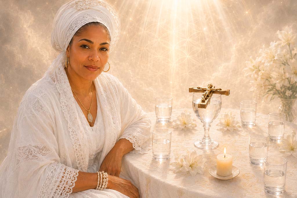 La misa espiritual en la santería
