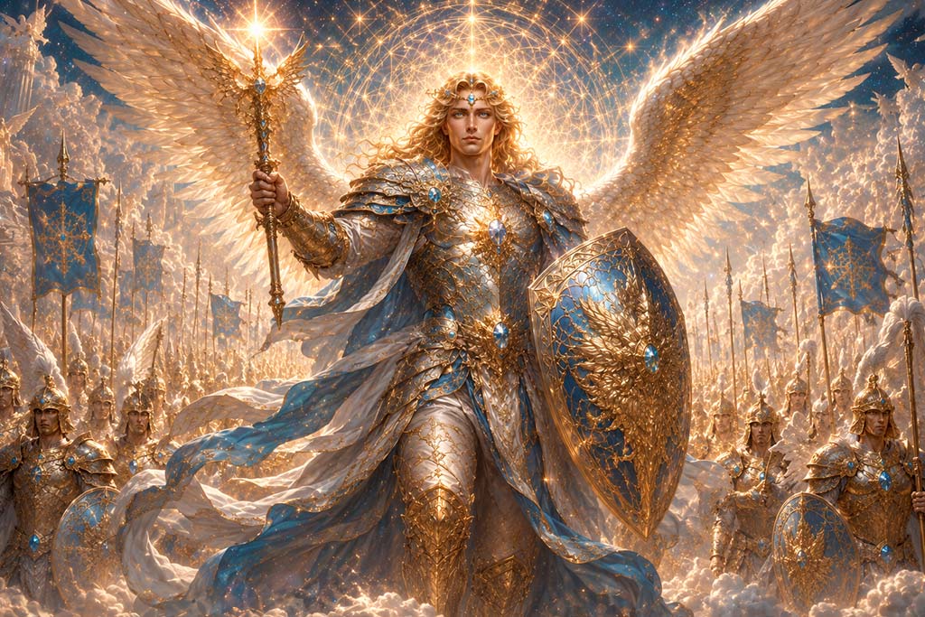 San Miguel Arcángel como príncipe de las milicias celestiales