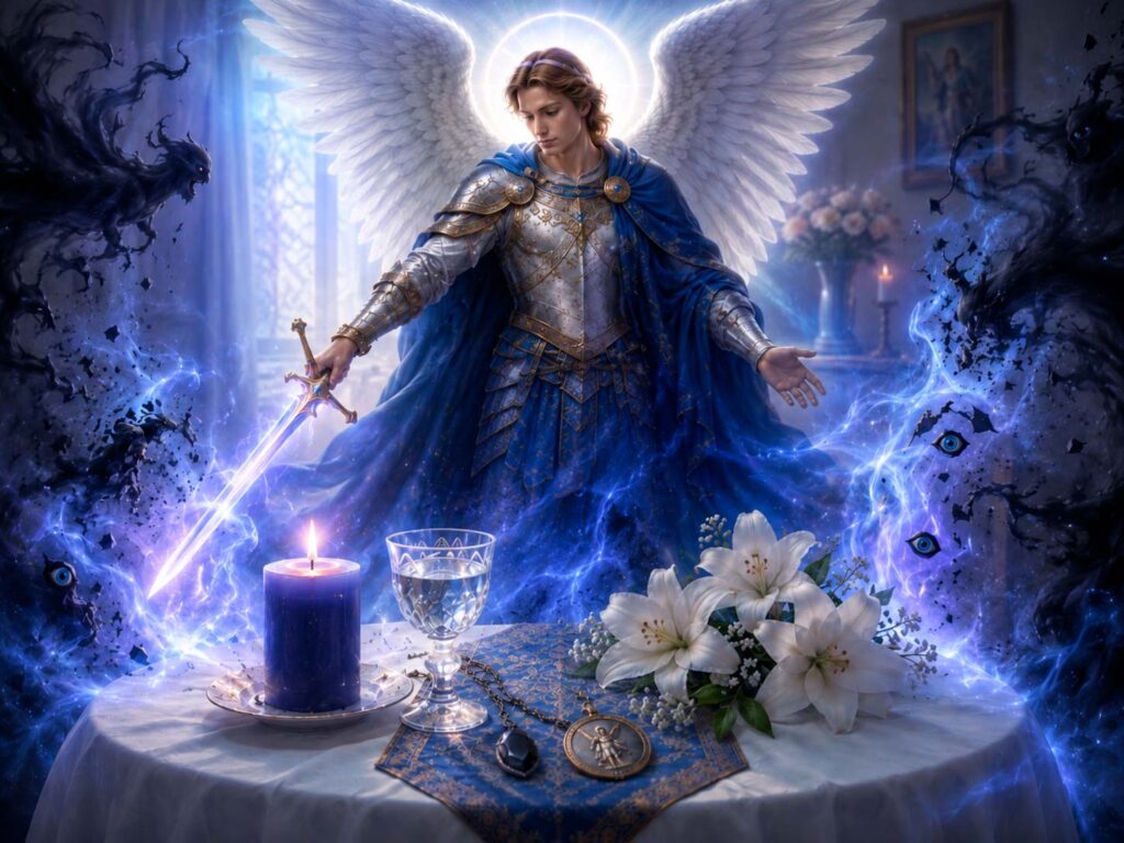 Ritual con San Miguel Arcángel para quitar mal de ojo o energías negativas