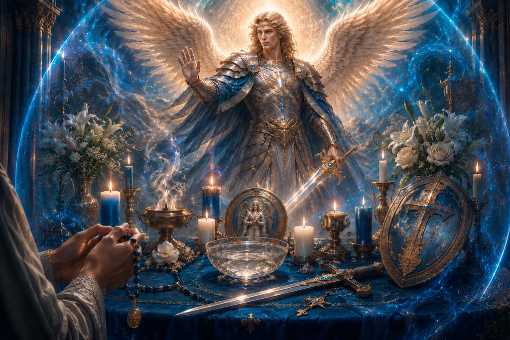 Rituales con San Miguel Arcángel: protección, limpieza y caminos