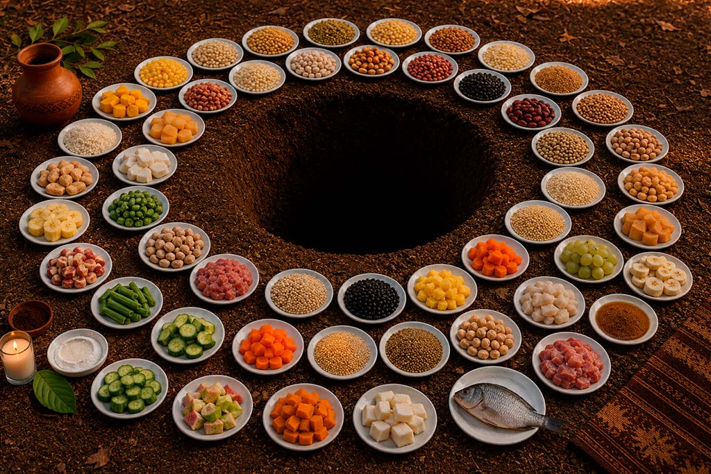 Elementos utilizados para darle de comer a la tierra
