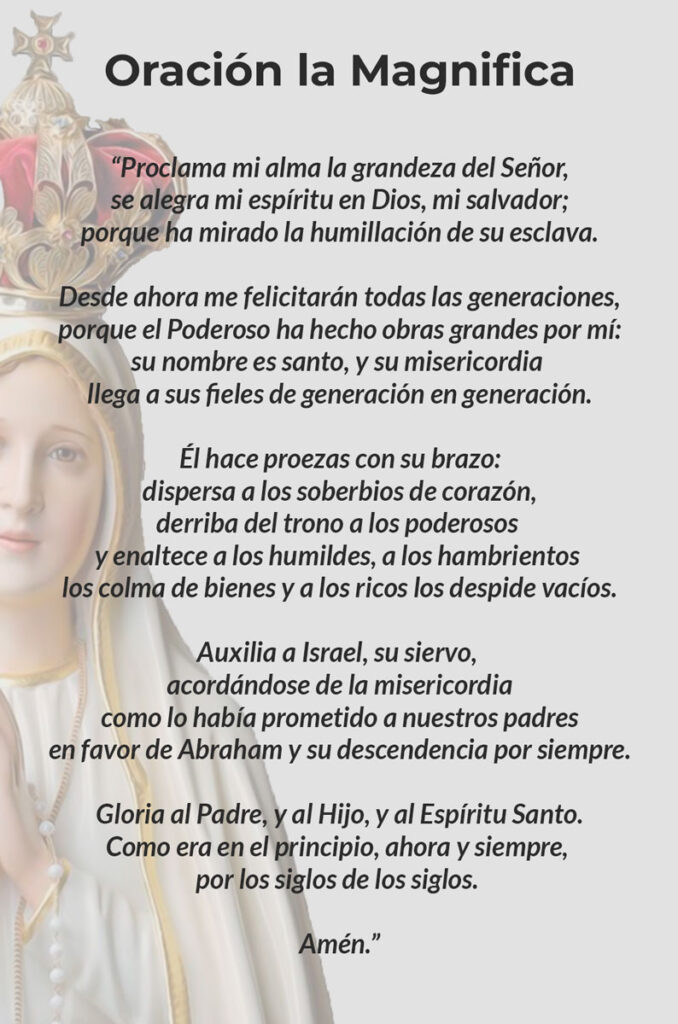 la magnifica prayer spanish