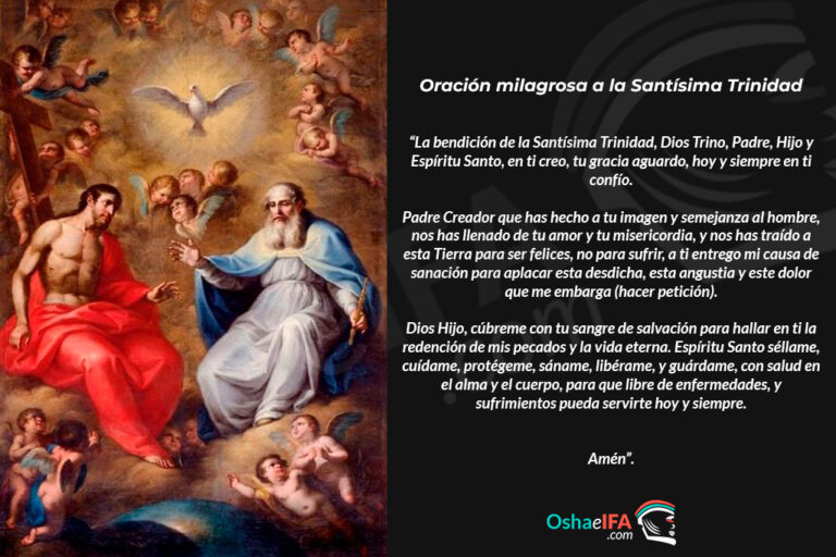 Milagrosa Oración a la Santísima Trinidad