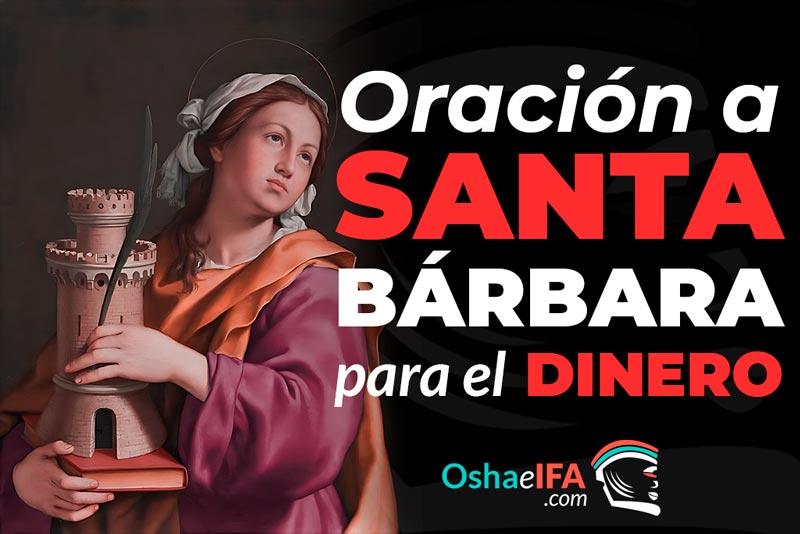 Oración a Santa Bárbara para el dinero