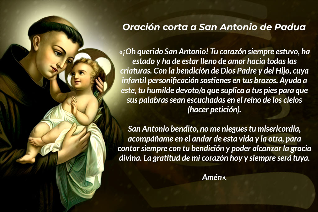 Oración corta a San Antonio de Padua