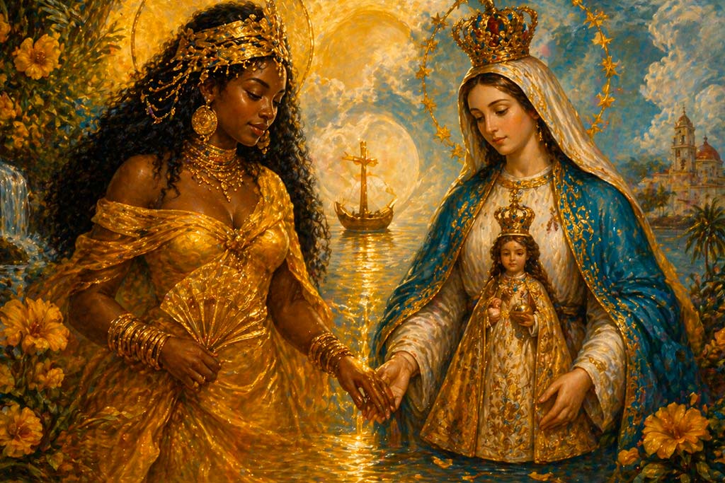 The syncretism of Oshun with the Virgin of Charity of El Cobre