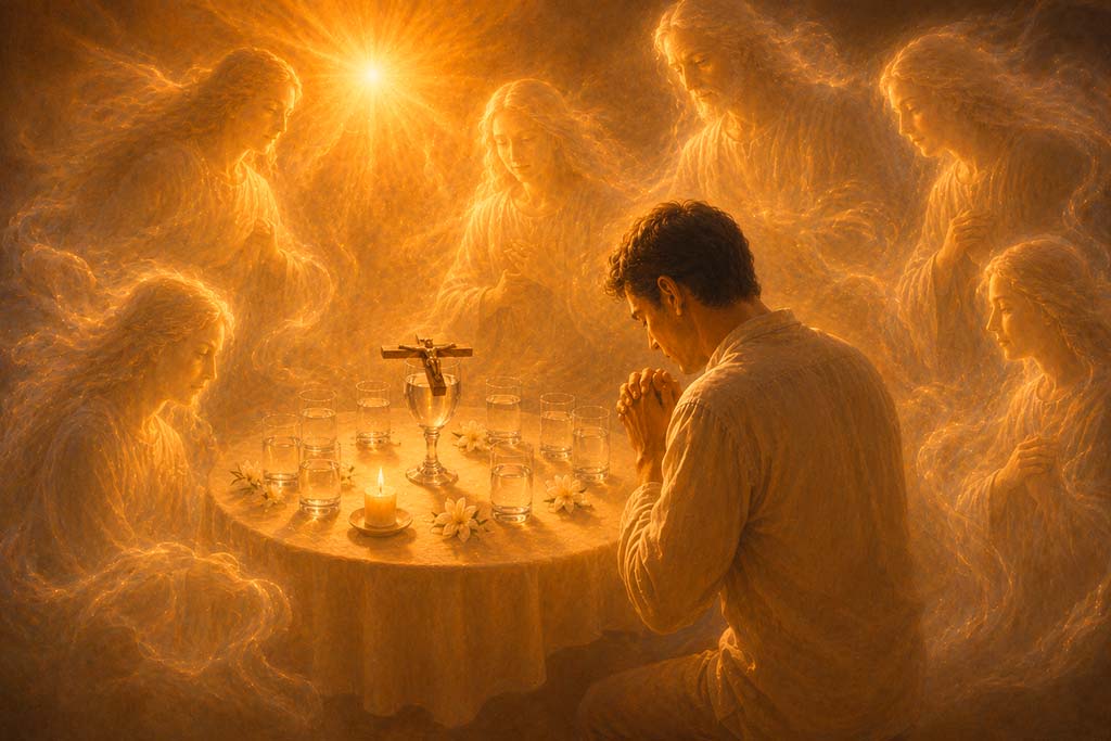 Oración para empezar una reunión espiritual